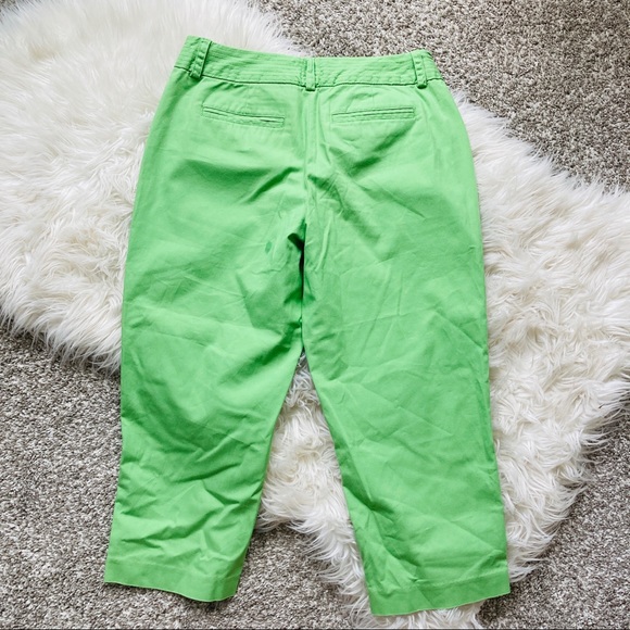 Talbots | Light Green Stretch Capris - Picture 4 of 5